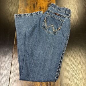 Wrangler Womens Jeans Cash Bootcut Medium Wash Denim Pants‎ 27x32 No Gap Western